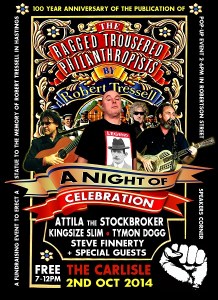 Robert Tresell gig email flyer